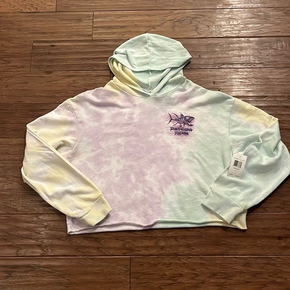Psycho Tuna Cropped Pullover Hoodie Size L - Picture 1 of 4